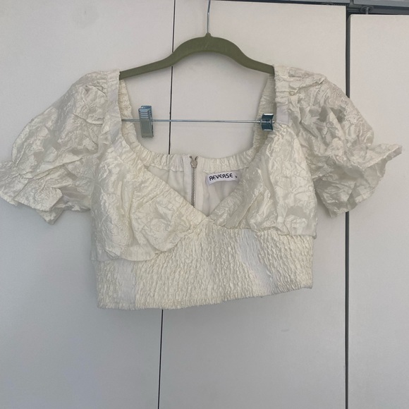 WHITE SET - REVERSE VIA BEGINNING BOUTIQUE - Picture 2 of 5